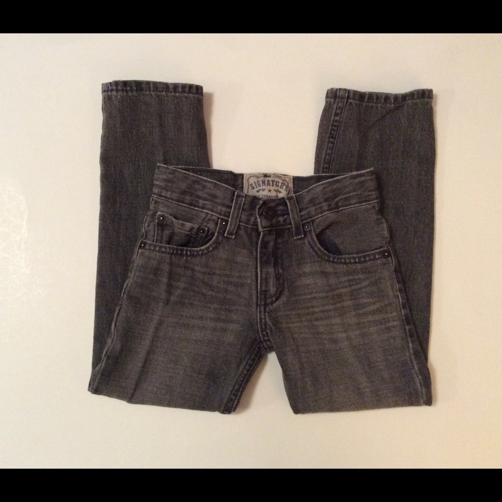 LEVI’S SIGNATURE SLIM STRAIGHT 7REG FADED BLACK